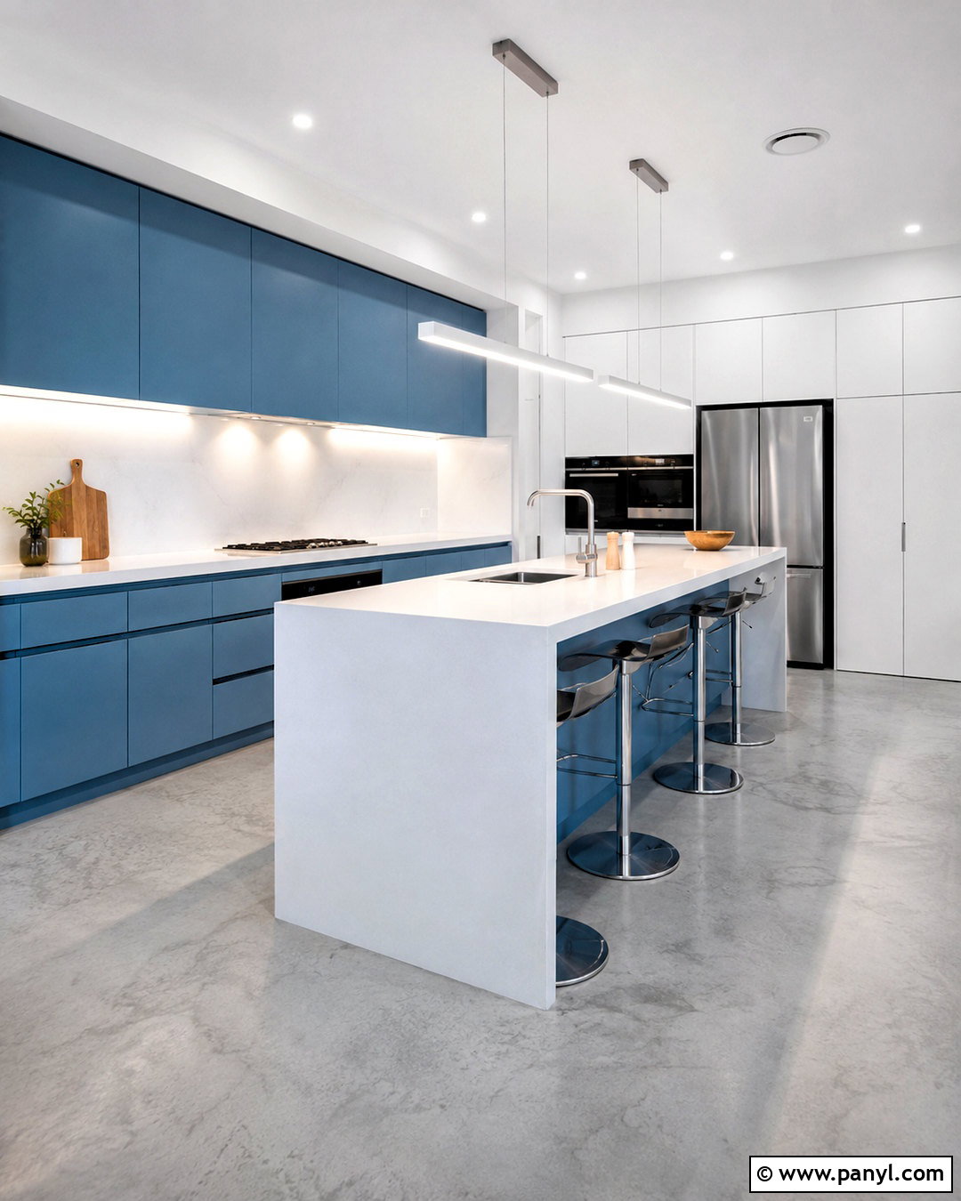 Modern Light Blue And White Kitchen - 20 light blue and white kitchen ideas