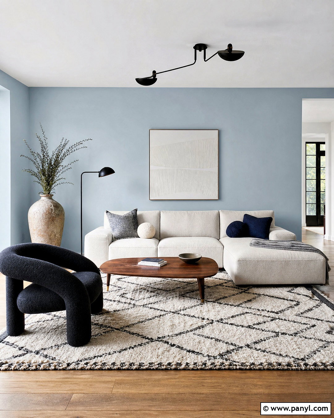 Modern Light Blue Living Room - 20 light blue living room ideas