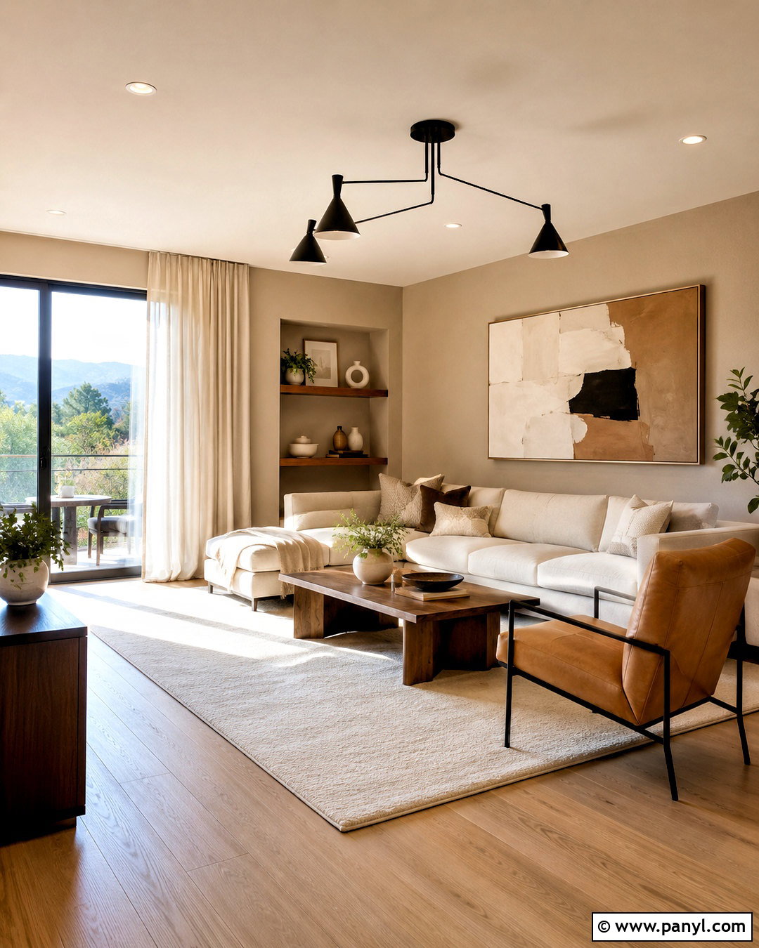 Modern Light Brown Living Room - 20 light brown living room ideas