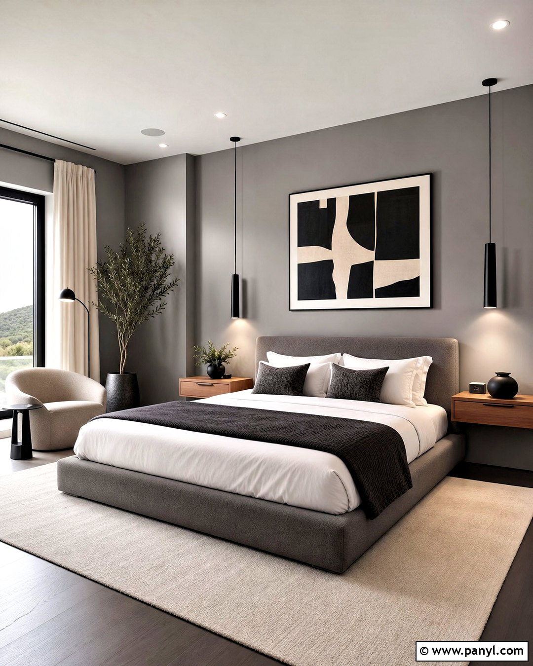 Modern Light Gray Bedroom - 20 light gray bedroom ideas