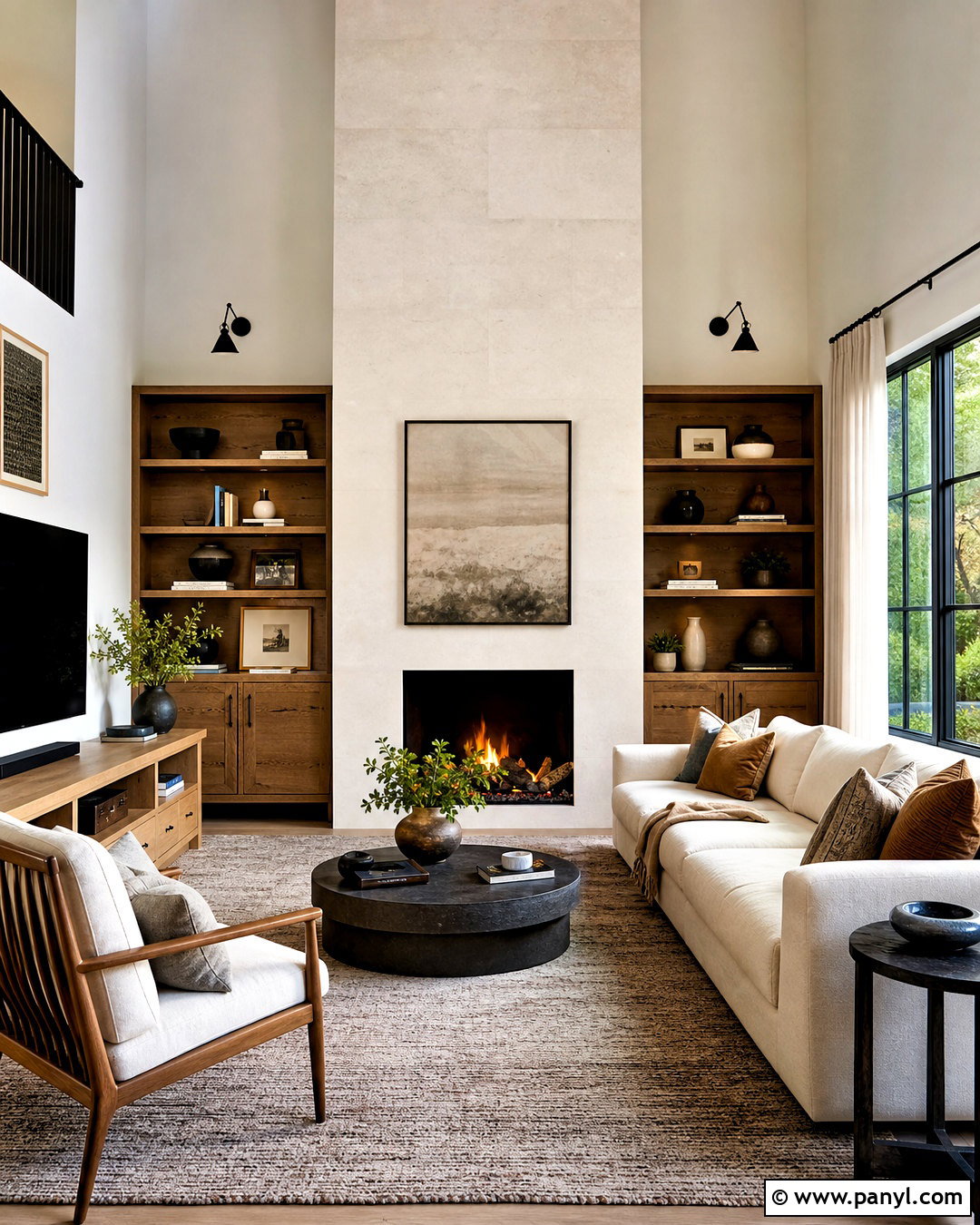 Modern Living Room With A Fireplace - 20 modern living room decor ideas