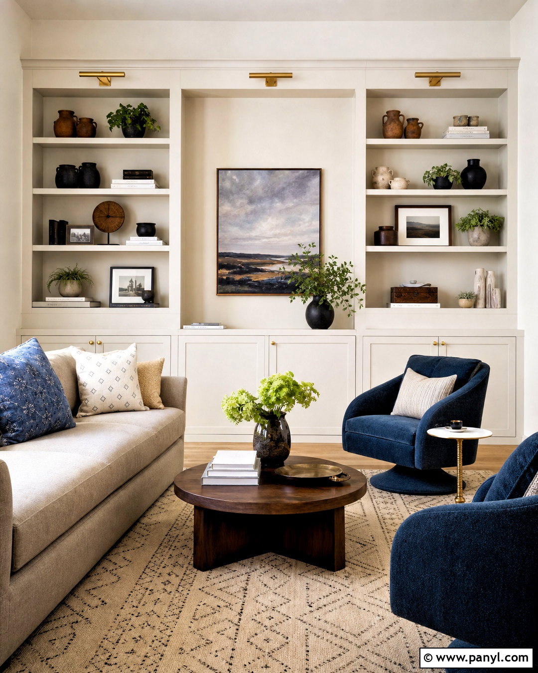 Modern Living Room With Built-Ins - 20 modern living room decor ideas