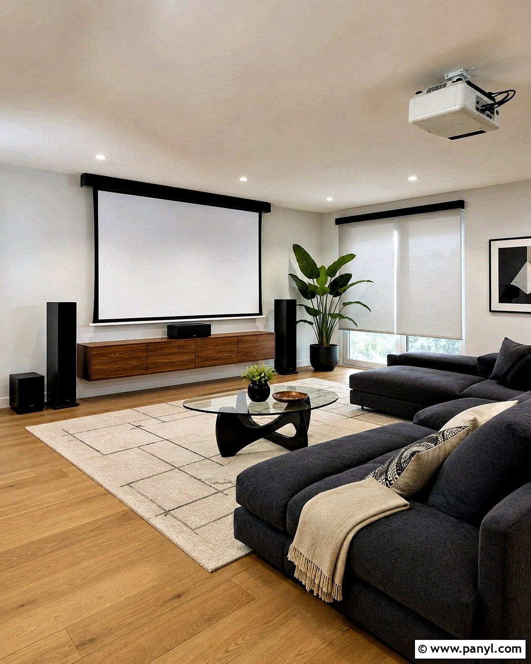 Modern Living Room With Projector - 20 living room with projector ideas