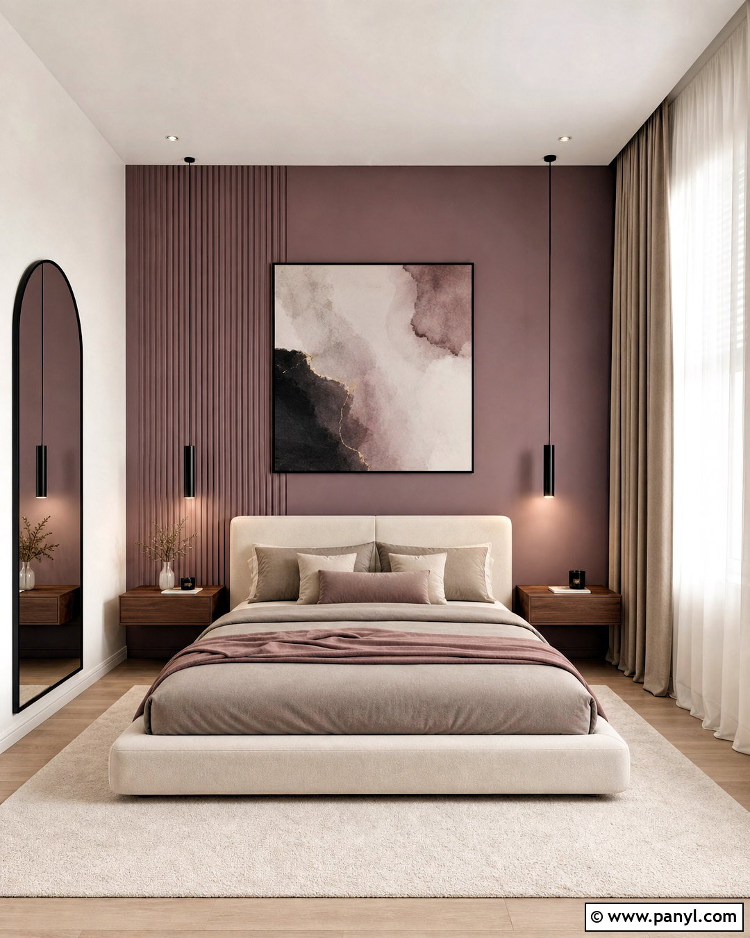 Modern Mauve Bedroom - 20 mauve bedroom ideas