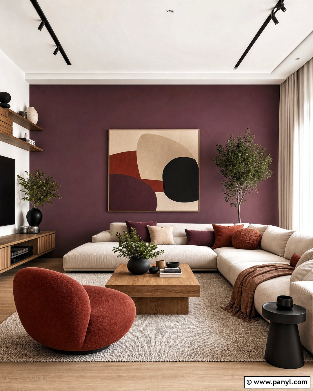 Modern Mauve Living Room - 20 mauve living room ideas
