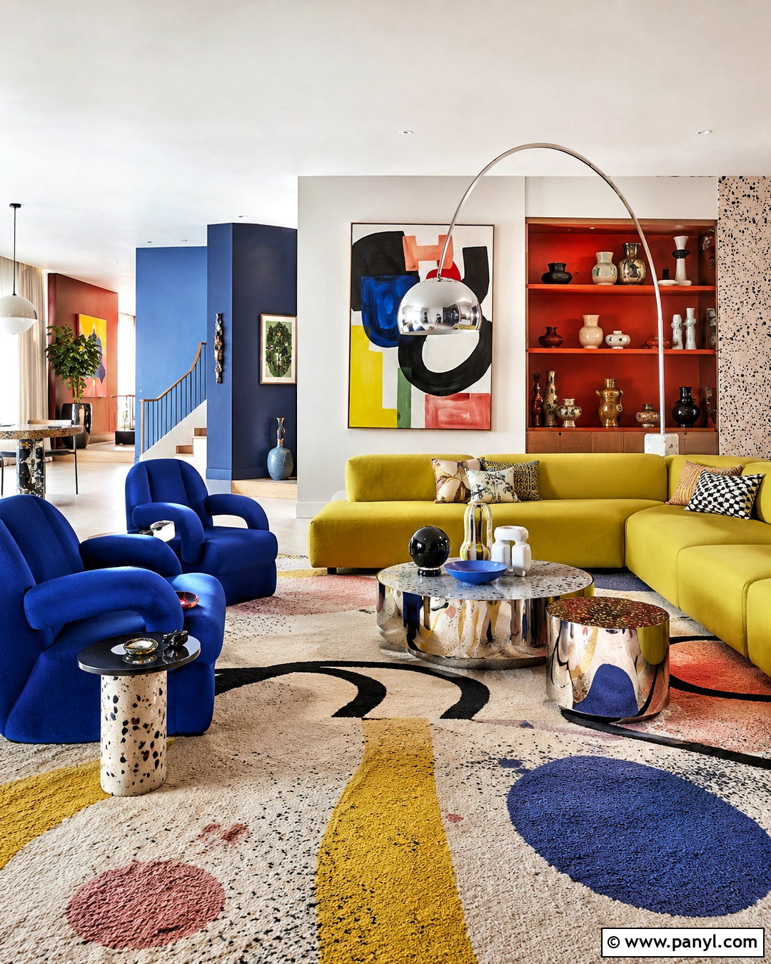 Modern Maximalist Living Room - 20 maximalist interior living room ideas