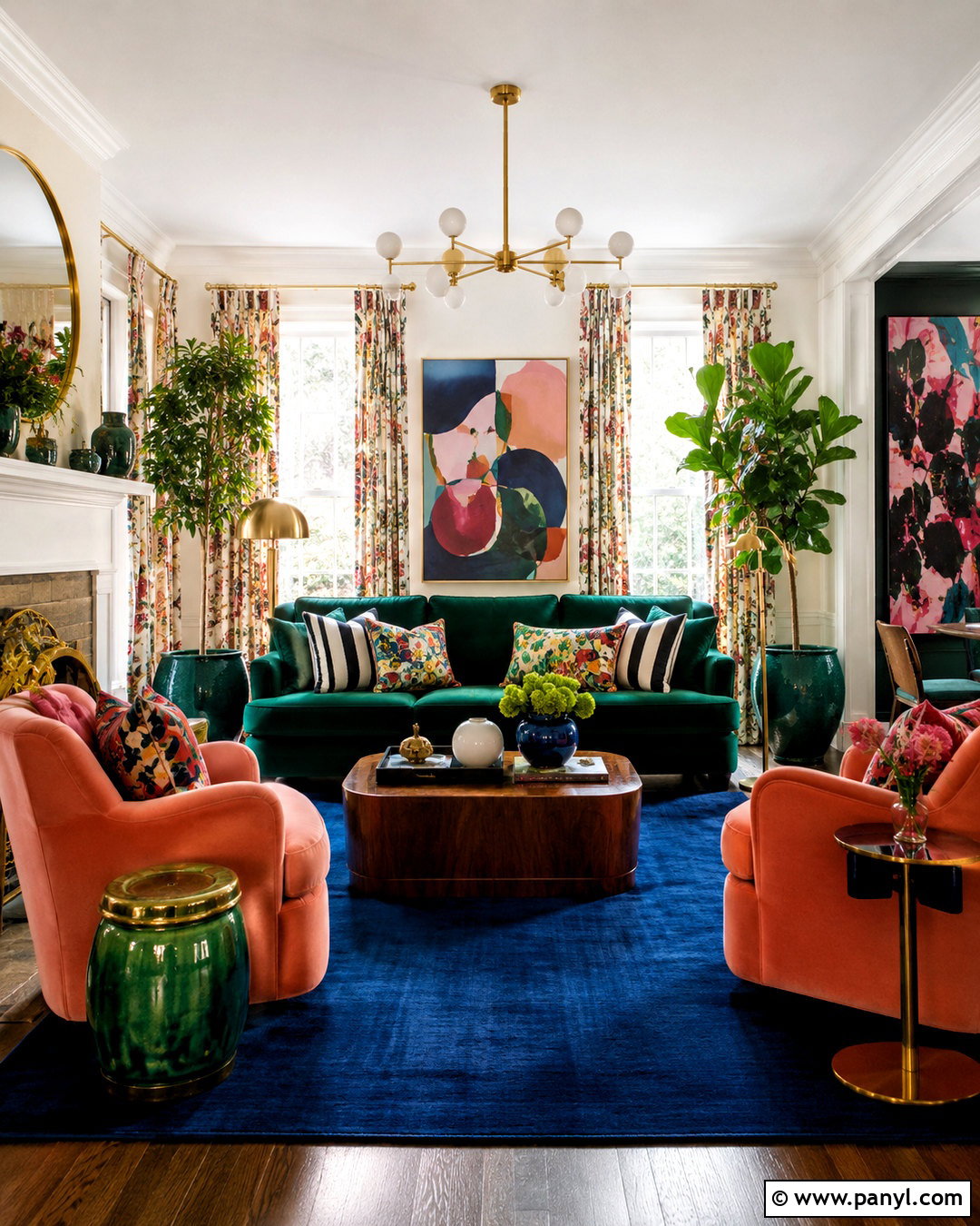 Modern Maximalist Living Room - 20 modern maximalist decor ideas