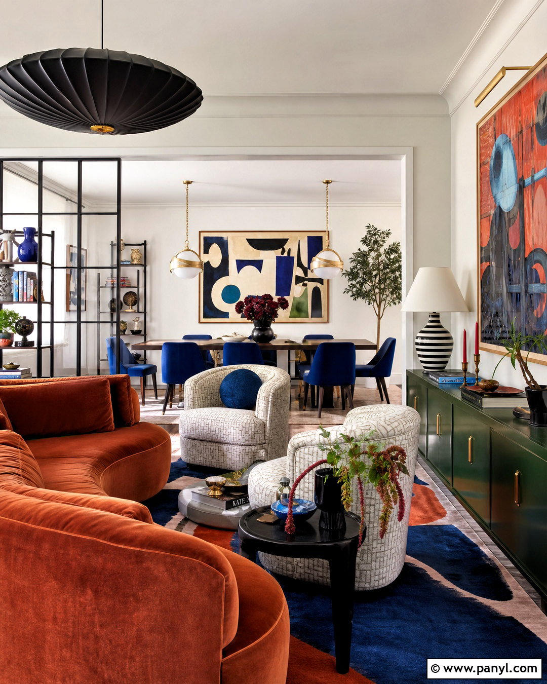 Modern Maximalist Open Plan Room - 20 interior design maximalist ideas