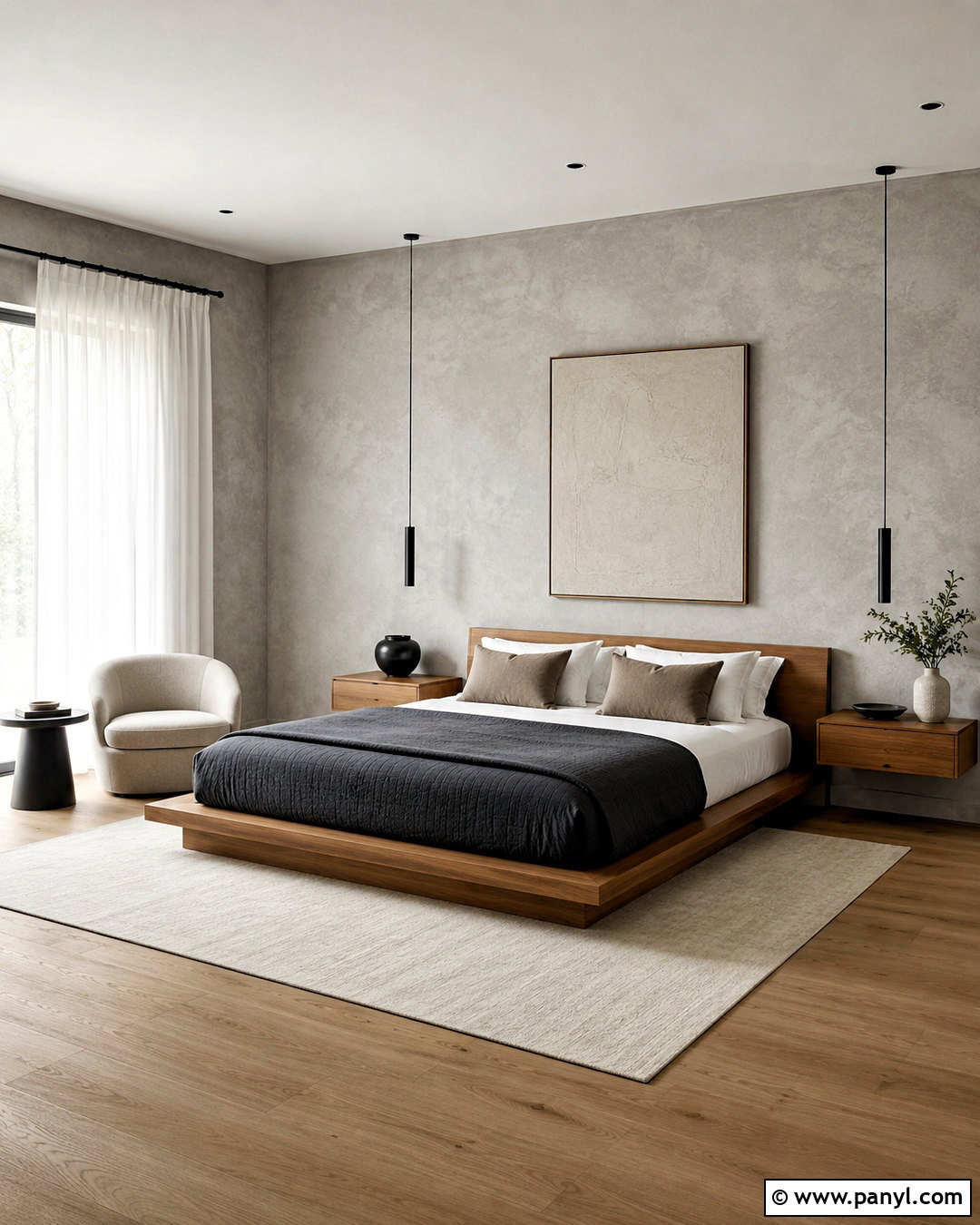 Modern Minimalist Limewash Bedroom - 20 limewash paint bedroom ideas