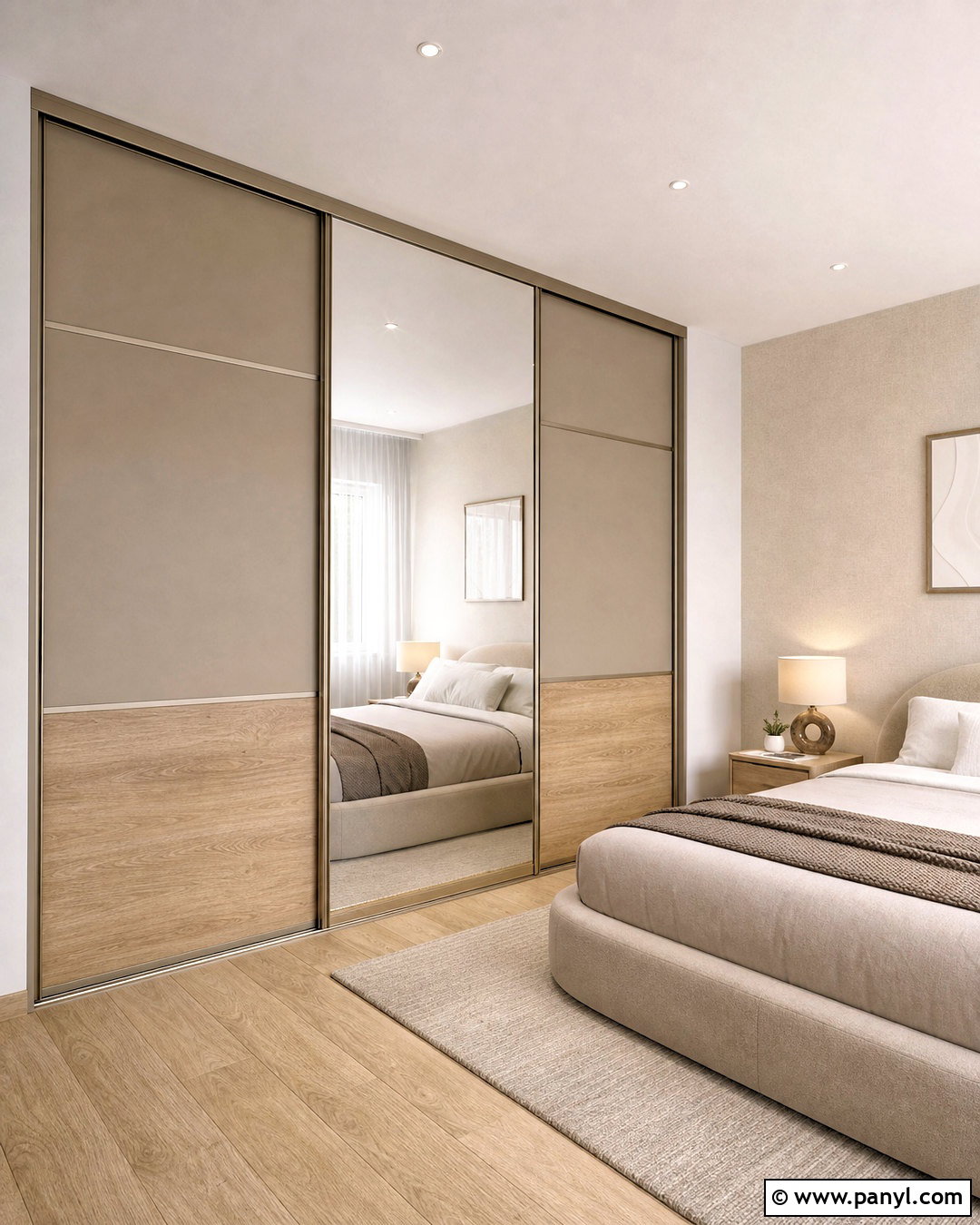 Modern Mirrored Sliding Wardrobe - 20 trending wardrobe design ideas
