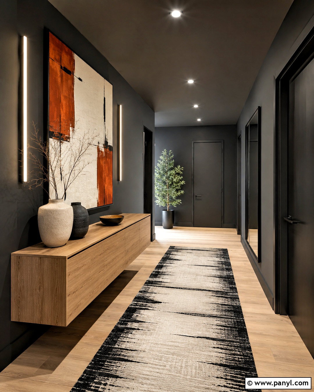 Modern Moody Hallway - 20 moody hallway ideas