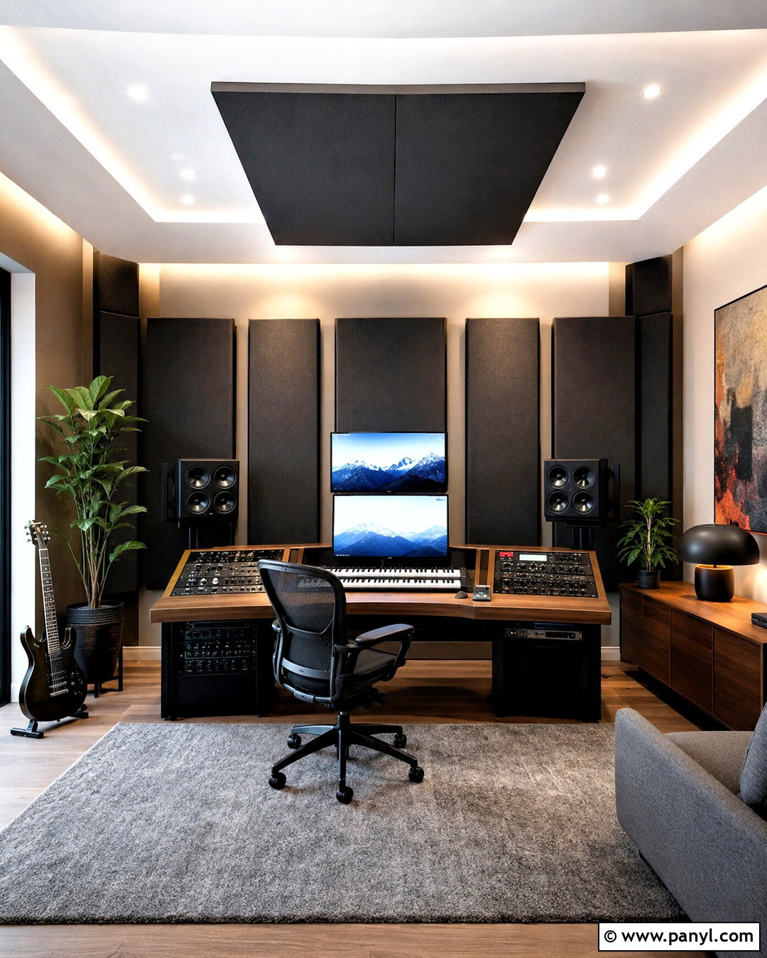 Modern Music Studio - 20 music studio decor interior design ideas