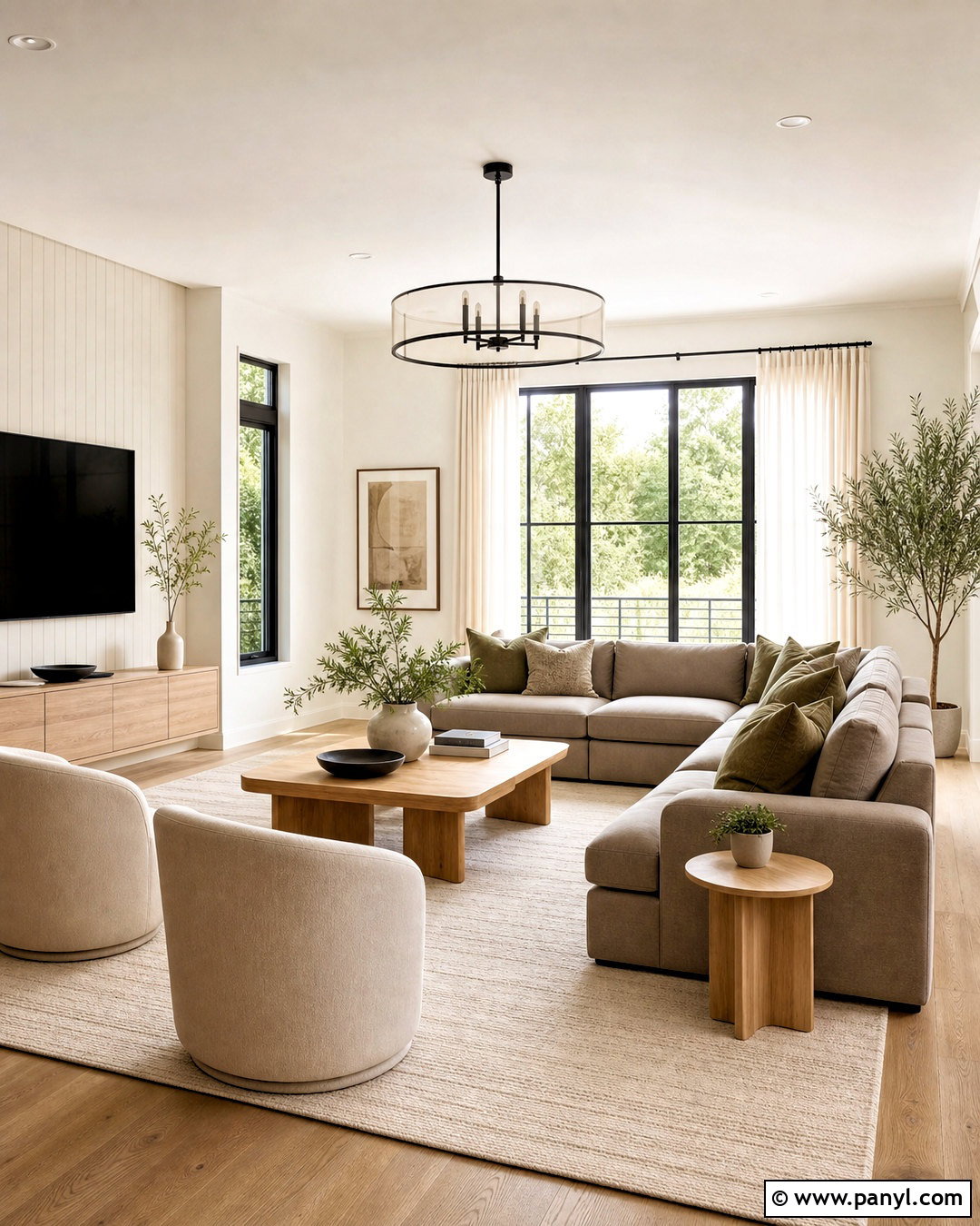 Modern Neutral Family Room - 20 family room design ideas