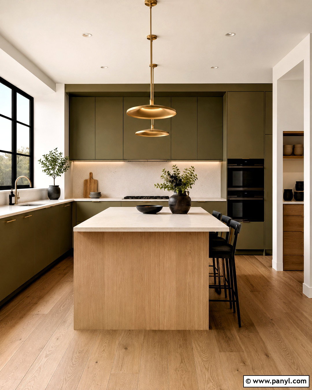 Modern Olive Green Kitchen - 20 olive kitchen ideas