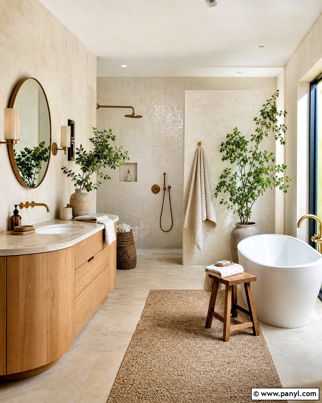 Modern Organic Bathroom - 20 bathroom decor ideas