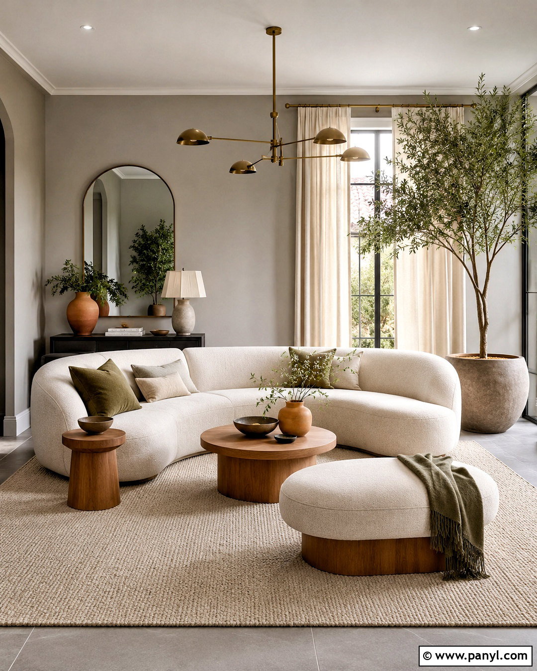 Modern Organic Decor With Grey Walls - 20 What Goes With Grey Walls