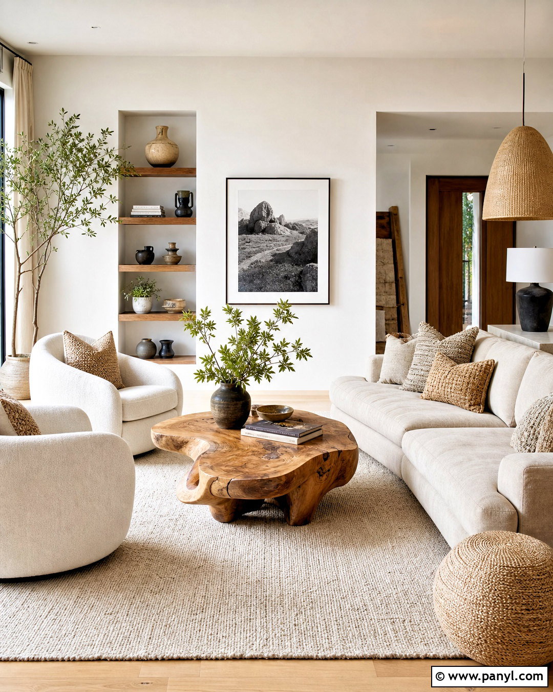 Modern Organic Living Room - 20 modern living room decor ideas