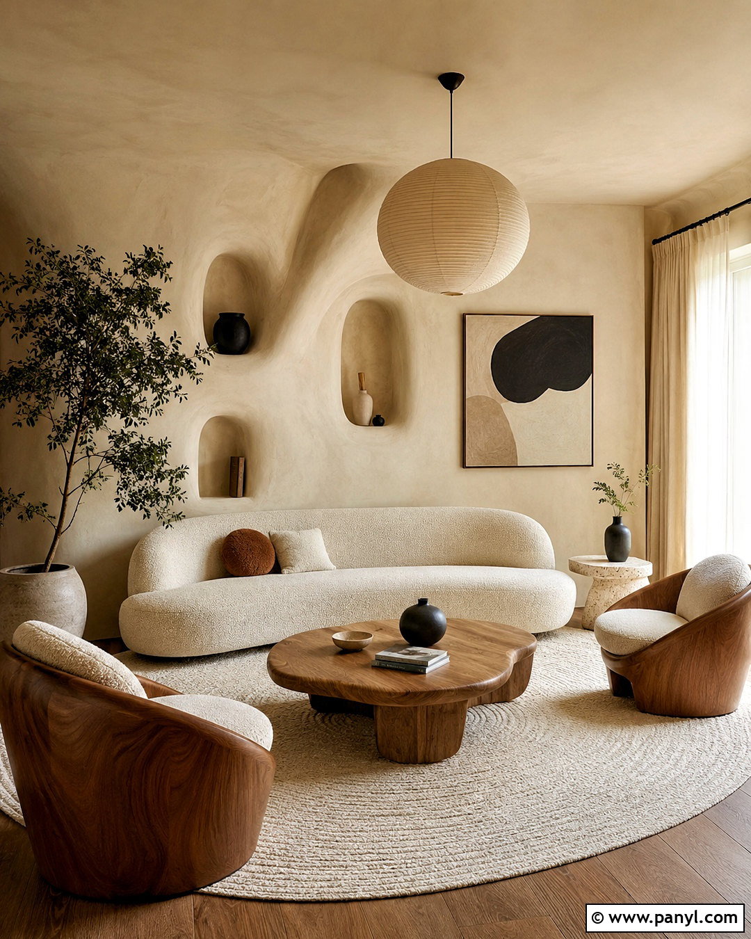 Modern Organic Living Room - 20 cozy living room design ideas