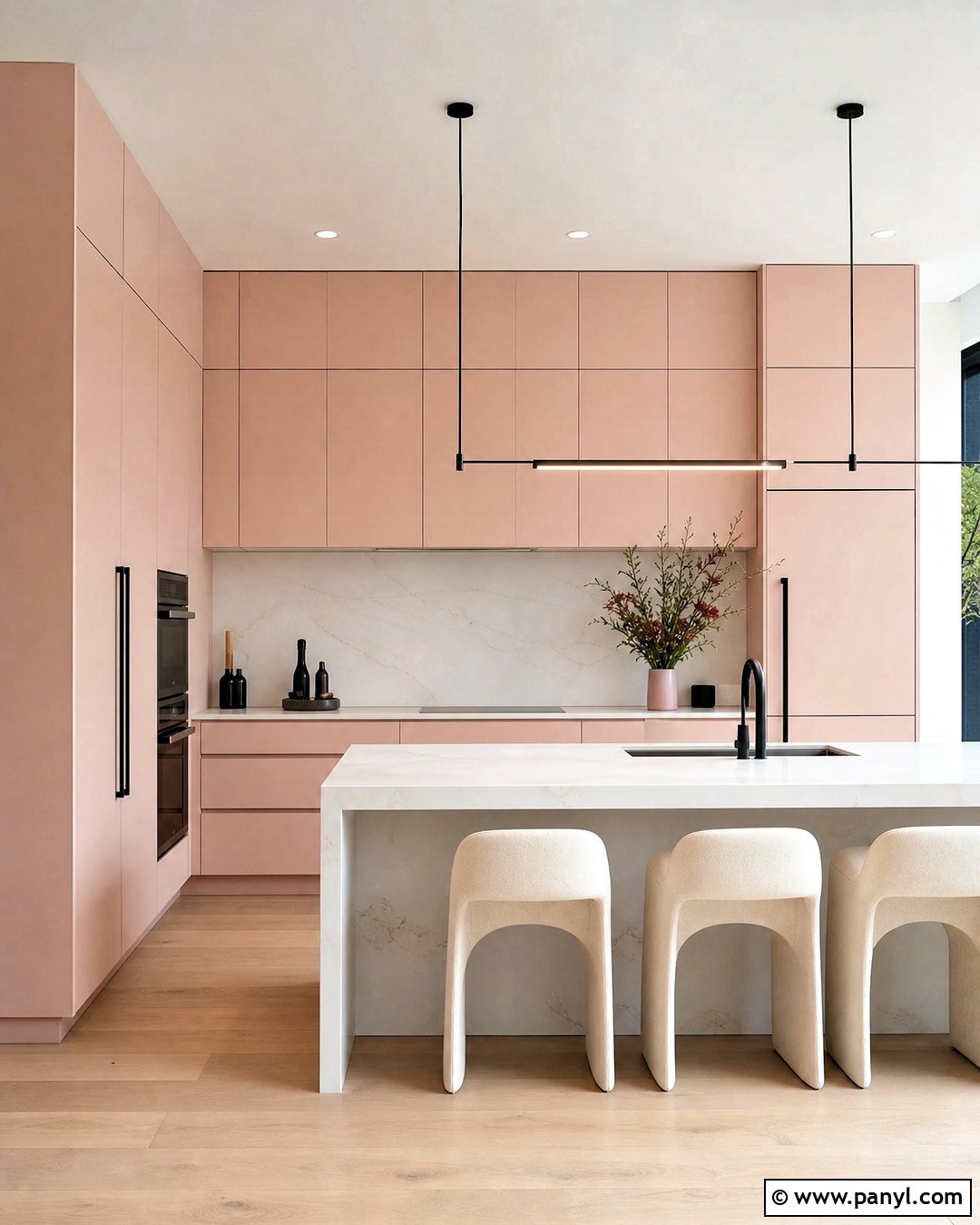 Modern Pale Pink Kitchen - 20 pale pink kitchen ideas
