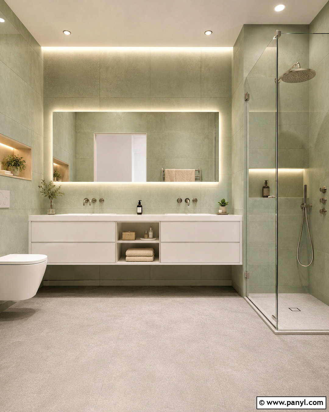 Modern Pastel Green Bathroom - 20 pastel green bathroom ideas