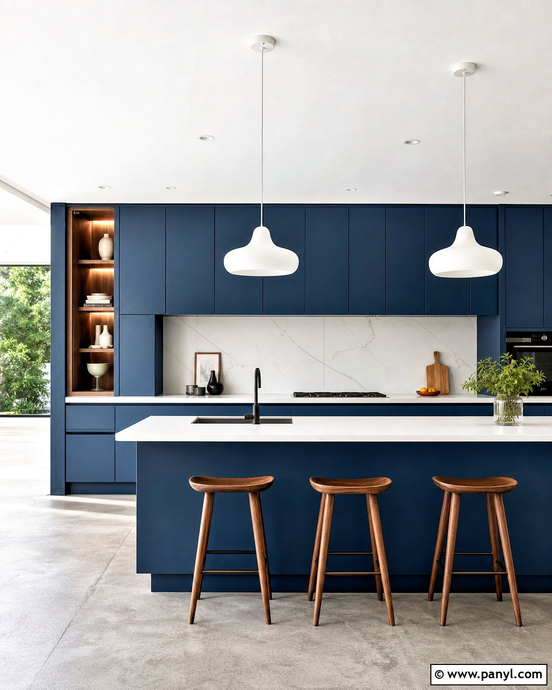 Modern Petrol Blue Kitchen - 20 green blue kitchen ideas