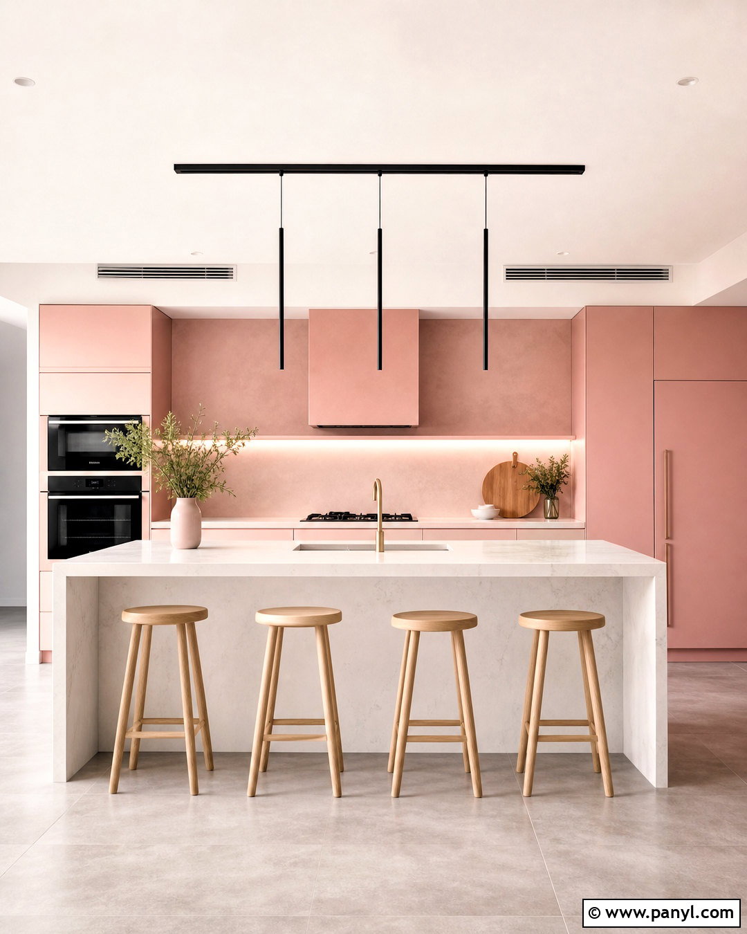Modern Pink Kitchen - 20 pink kitchen inspiration ideas
