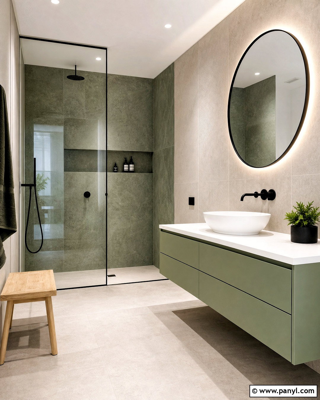 Modern Sage Green And Black Bathroom - 20 sage green and black bathroom ideas