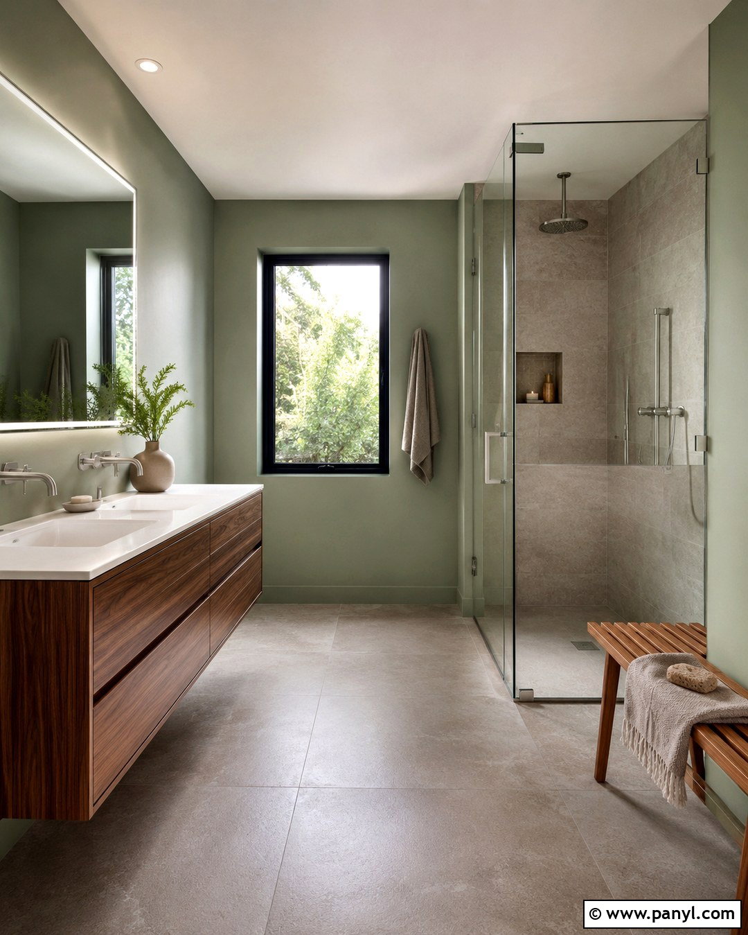 Modern Sage Green Bathroom - 20 Bathrooms With Sage Green Walls
