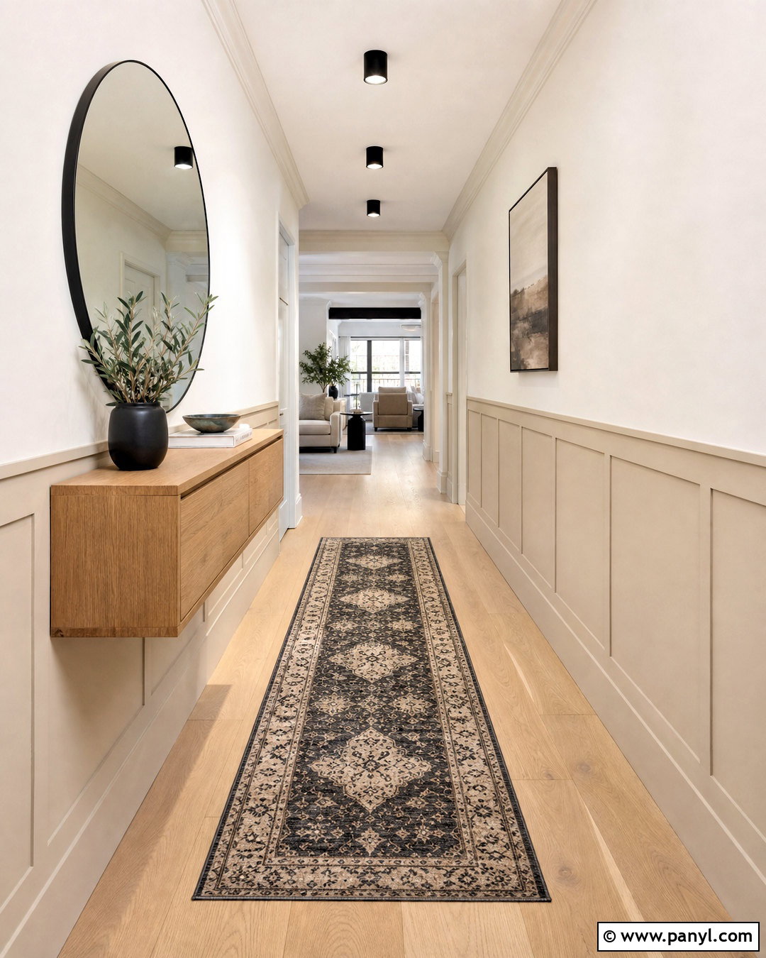 Modern Square Hallway Paneling - 20 half wall paneling ideas hallways