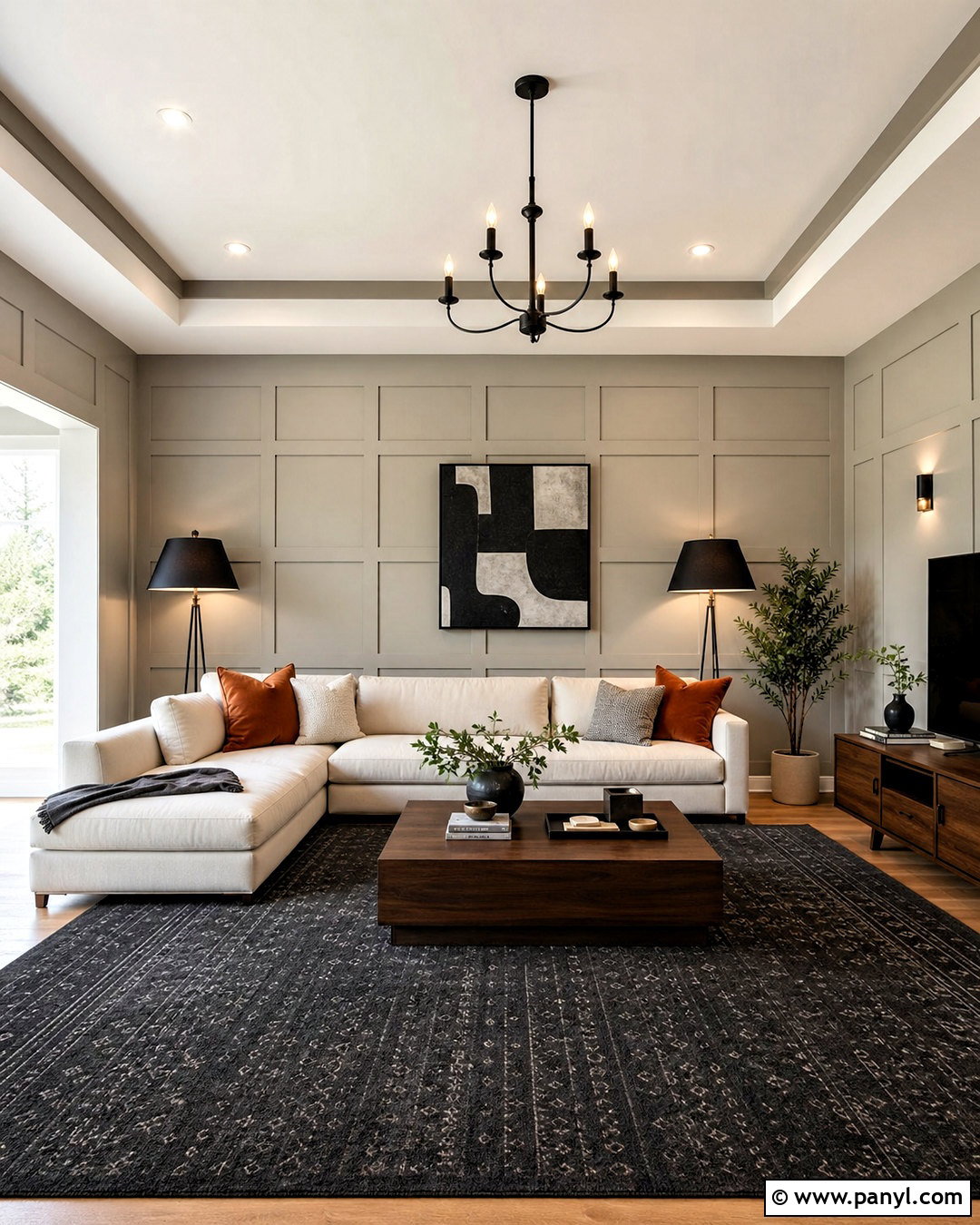 Modern Square Wainscoting - 20 wall wainscoting ideas