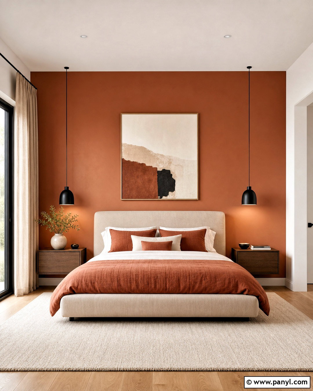 Modern Terracotta Bedroom - 20 terracotta bedroom ideas