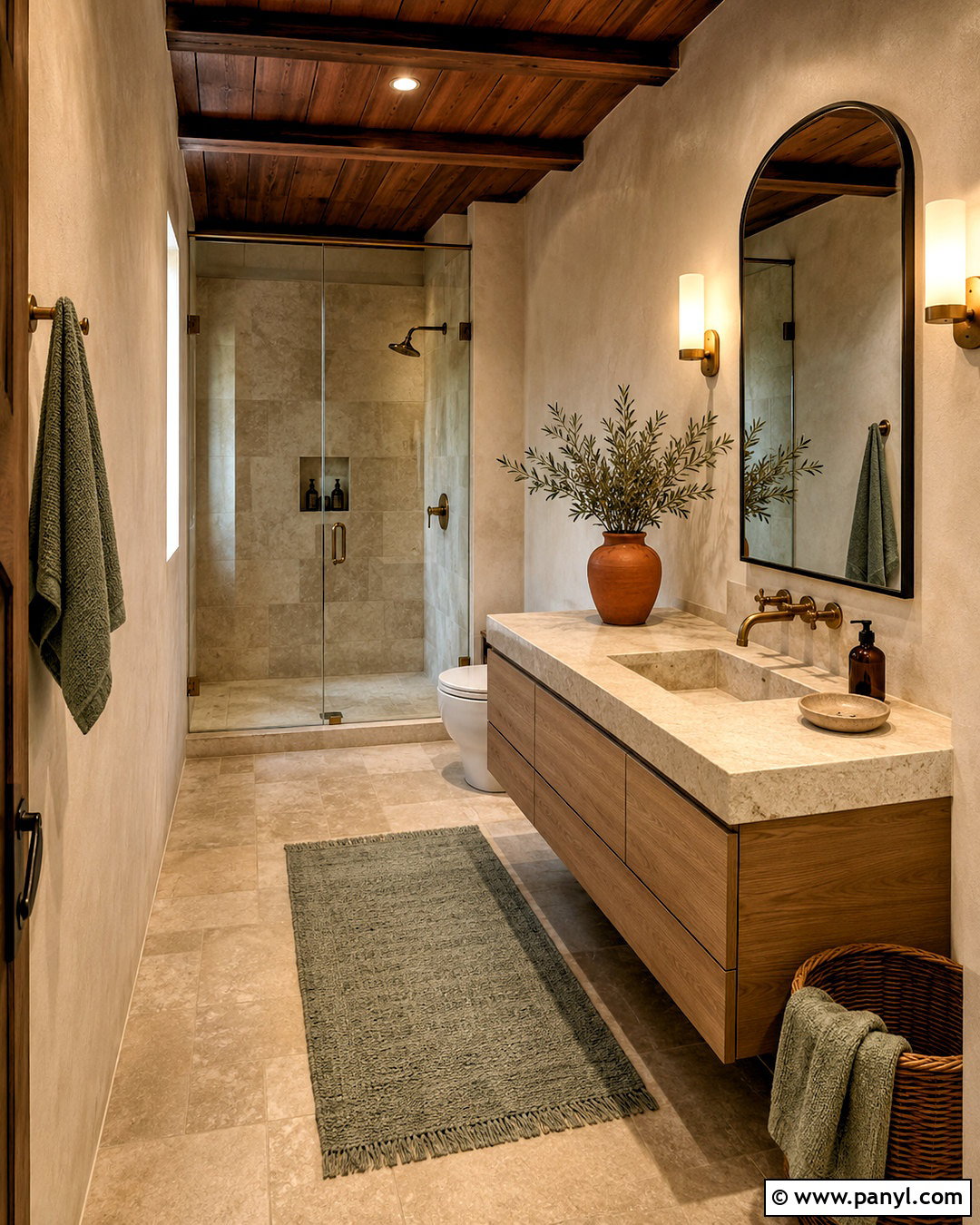 Modern Tuscan Bathroom - 20 modern tuscan home interiors