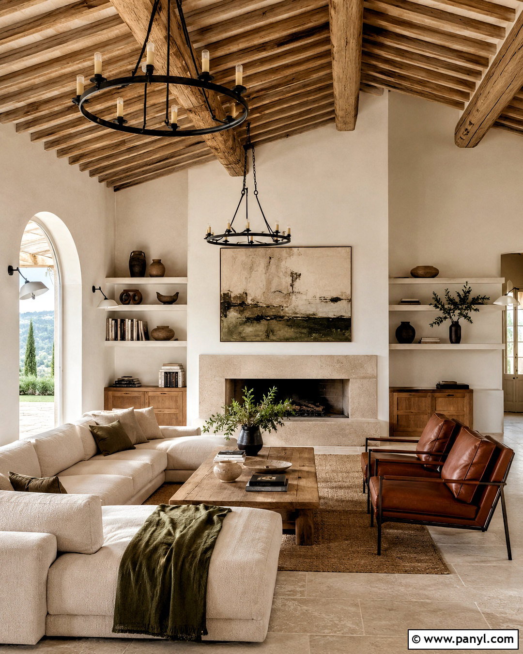Modern Tuscan Living Room - 20 italian interior design tuscan decor ideas