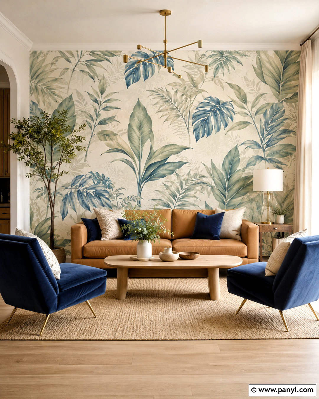 Modern Wallpaper Wall Design - 20 drawing room wall design modern ideas