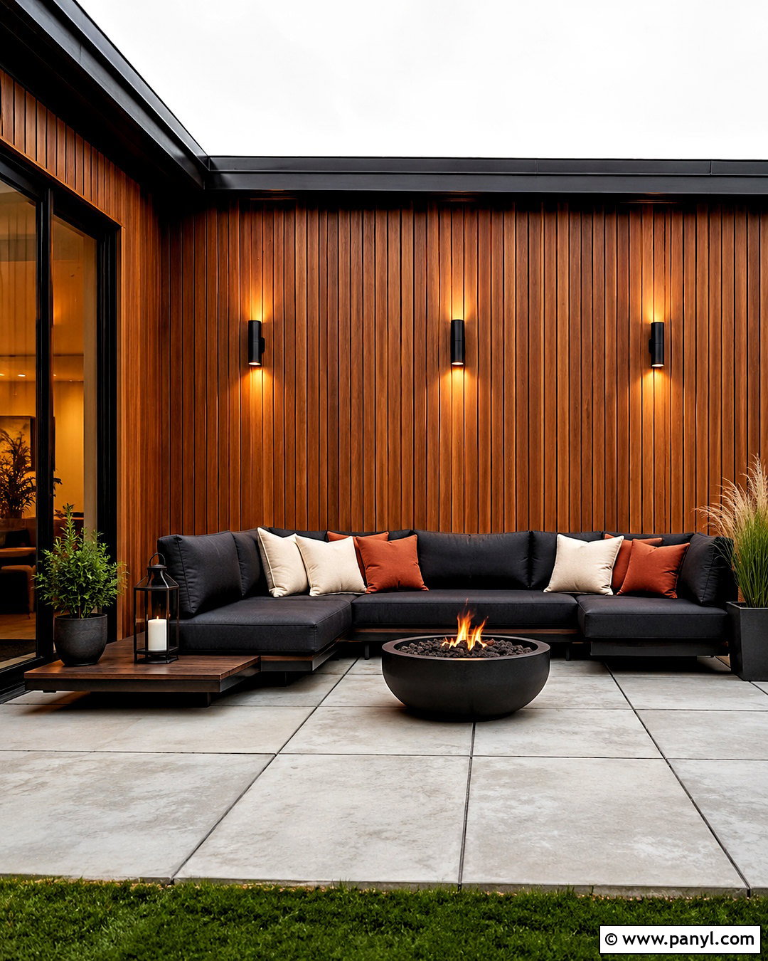 Modern Wood Slat Outdoor Wall - 20 outdoor wall design ideas house ideas