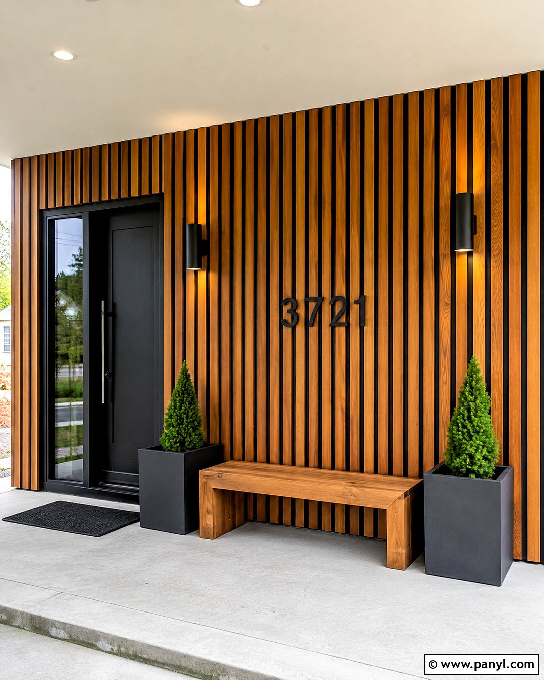 Modern Wood Slat Porch Wall - 20 porch wall design ideas