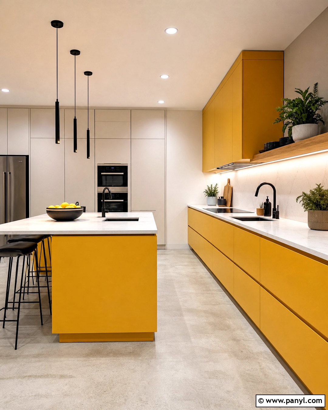 Modern Yellow Kitchen - 20 yellow for kitchen ideas