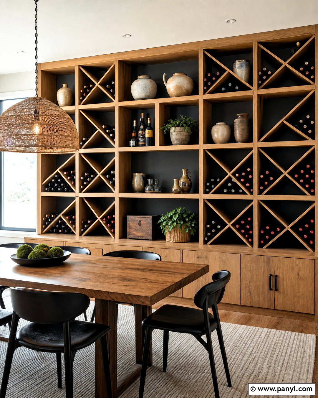 Modular Cube Wine Wall - 20 wine display wall ideas