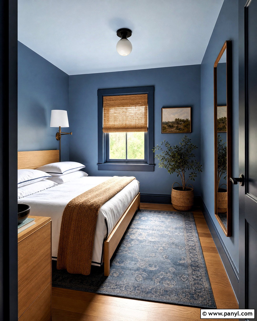 Monochromatic Blue Small Room Paint - 20 small room paint ideas