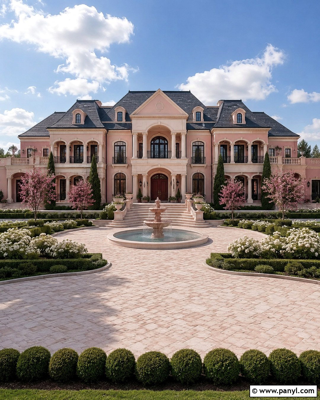 Monochromatic Blush Bloxburg Mansion - 20 Blush House Color Scheme Bloxburg Ideas