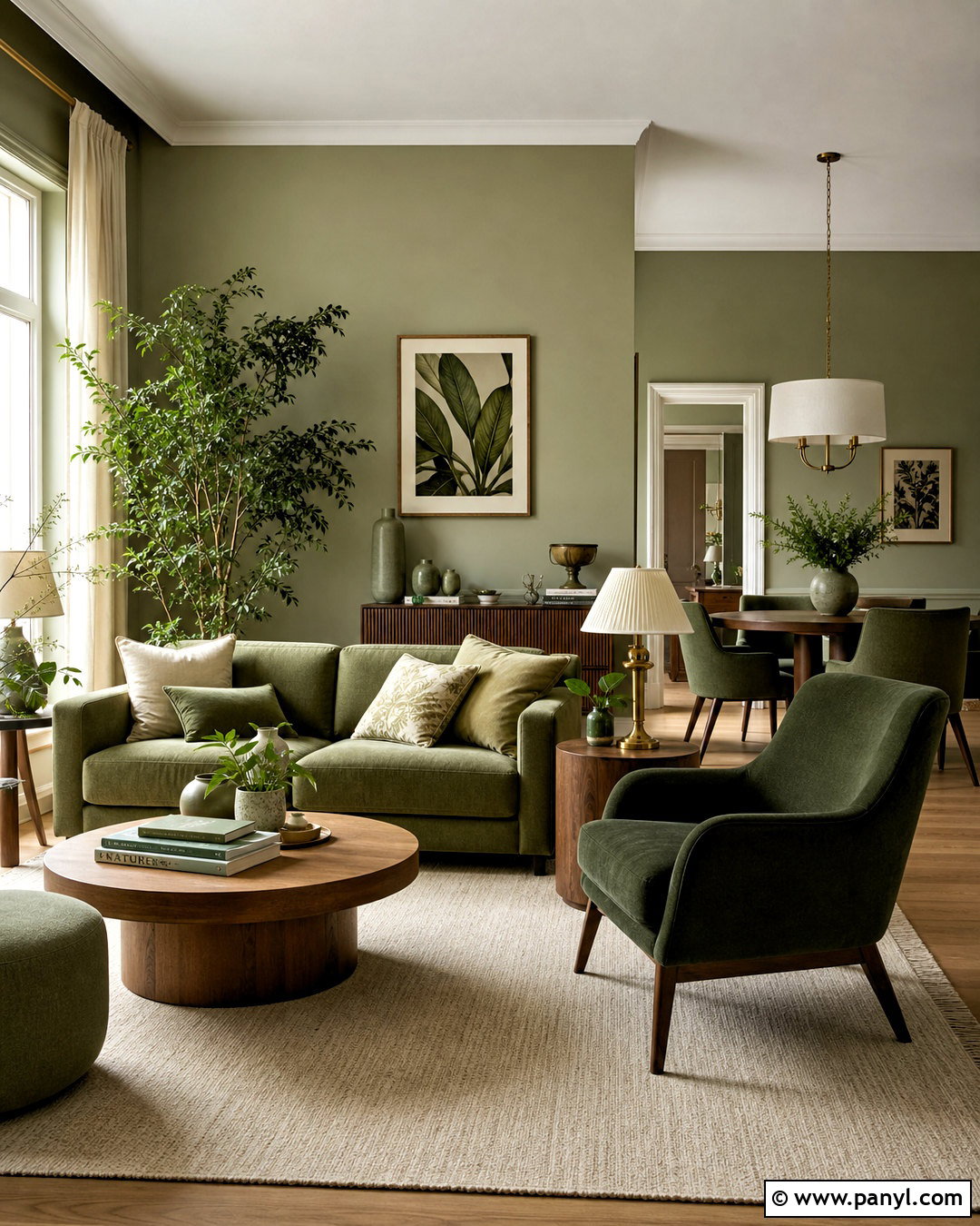 Monochromatic Green Apartment Color Scheme - 20 apartment color schemes
