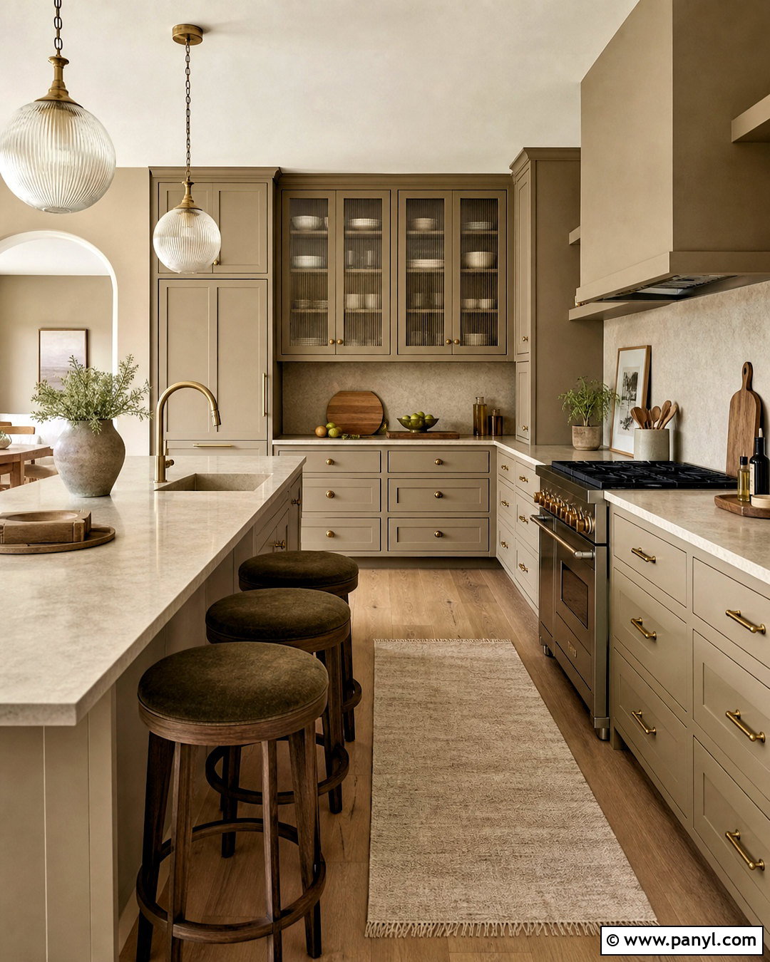 Monochromatic Khaki Kitchen - 20 khaki kitchen ideas