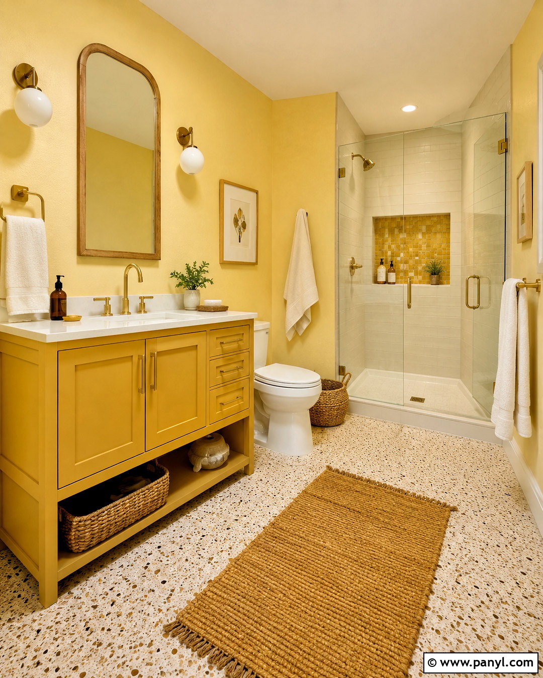 Monochromatic Yellow Bathroom - 20 Yellow Bathroom Colors