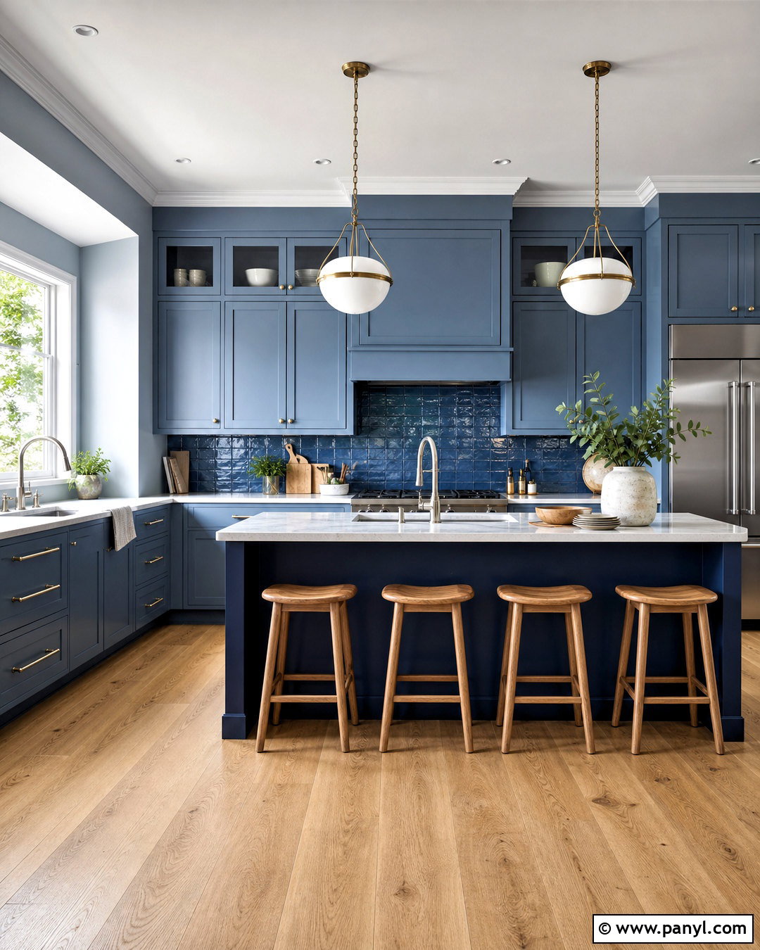 Monochrome Blue Kitchen - 20 blue kitchen inspiration ideas