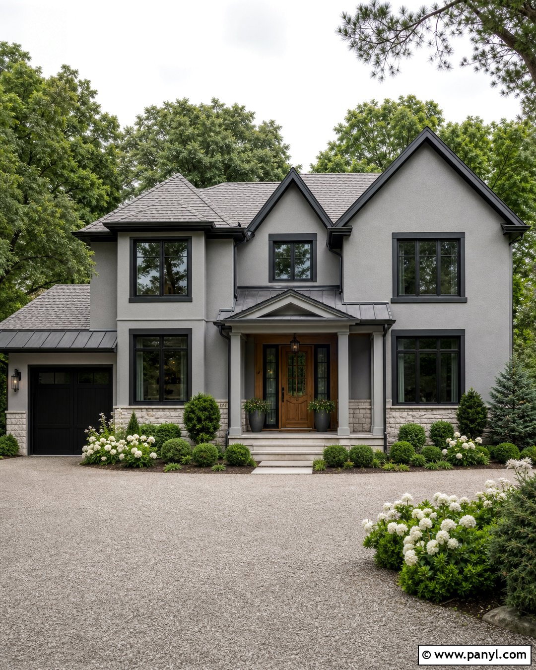 Monochrome Gray Outside Wall Colour - 35 outside wall colour ideas