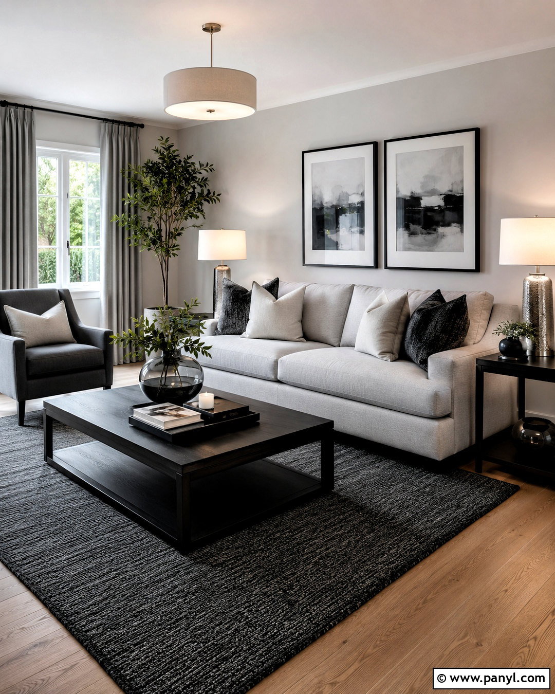 Monochrome Light Grey Sofa Living Room - 20 light grey sofa living room ideas