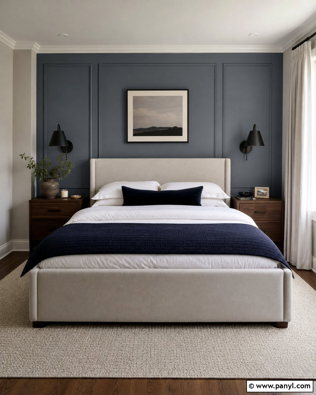 Monochrome Paneled Wall Paint - 30 Modern Wall Paint Ideas