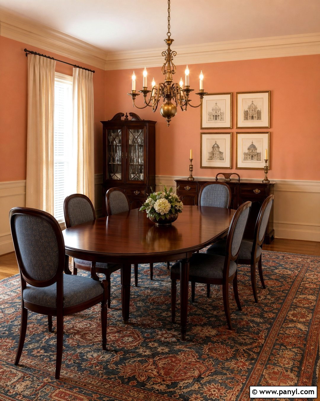 Monticello Peach 018 Dining Room - 20 Peach Benjamin Moore Wall Colors