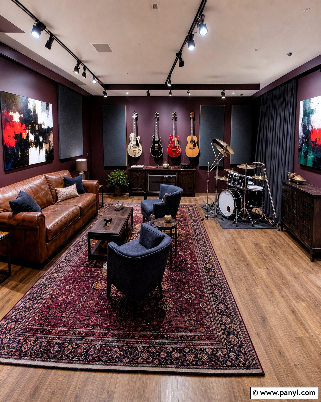 Moody Basement Music Room - 20 moody basement ideas