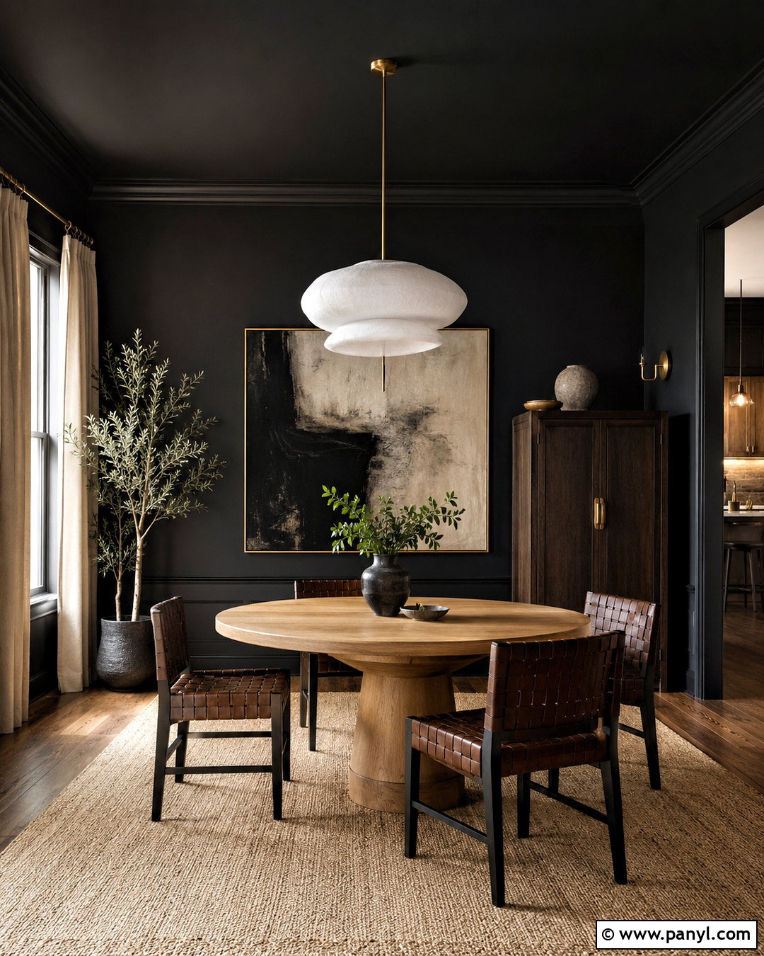 Moody Black Dining Room - 20 moody house interiors